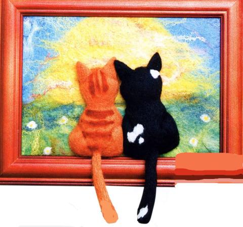 Картина &quot;Влюбленные коты&quot;